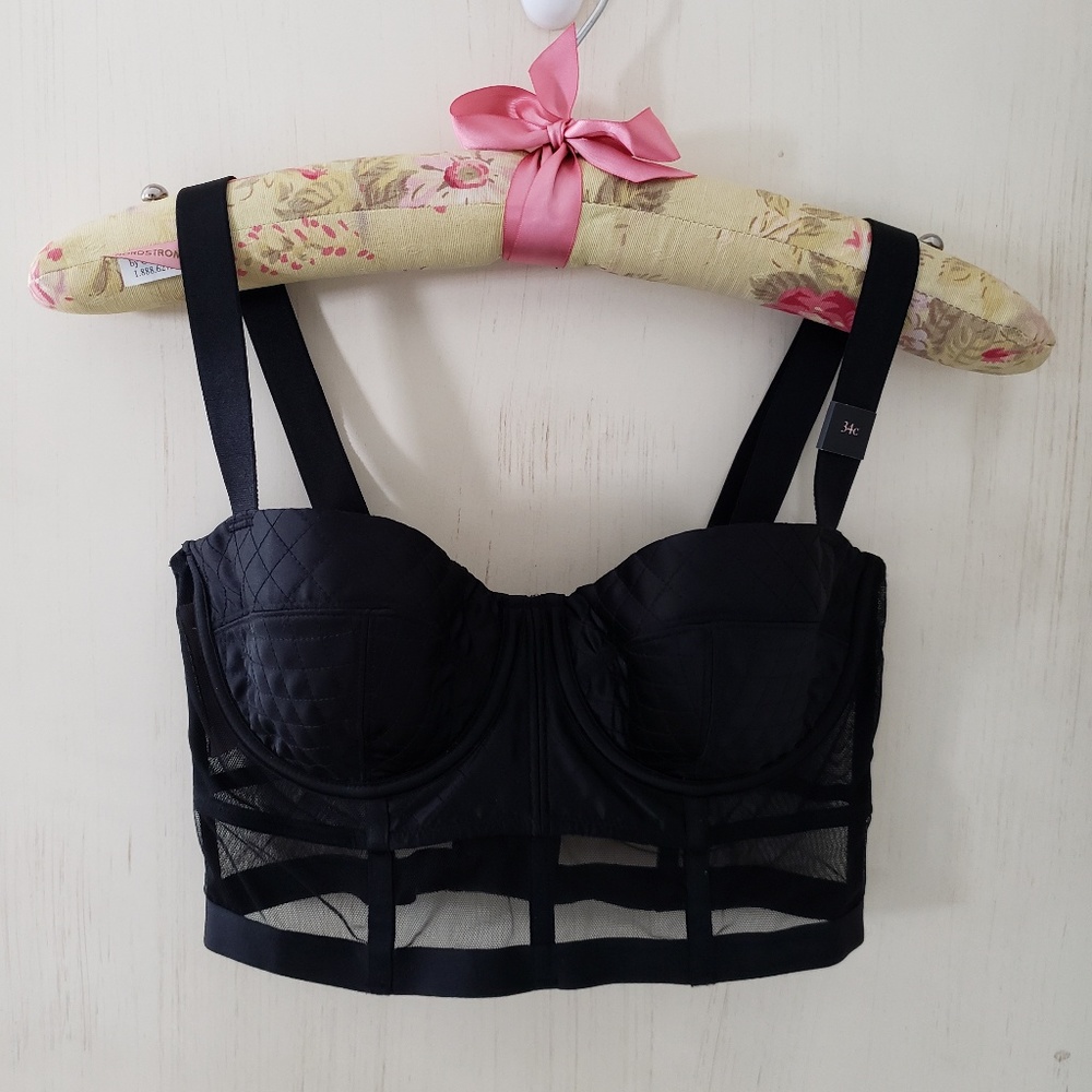 Victoria's Secret quilted long line bra